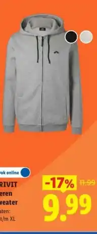 Lidl CRIVIT Heren sweater aanbieding