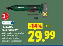 Lidl PARKSIDE Accu-ratel 20 V aanbieding