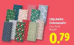 Lidl CRELANDO Cadeaupapier aanbieding
