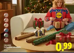 Lidl CRELANDO Dubbelzijdig cadeaupapier aanbieding