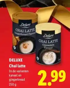 Lidl DELUXE Chai latte aanbieding