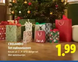 Lidl CRELANDO Set cadeautassen aanbieding