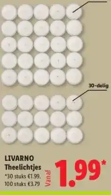 Lidl LIVARNO Theelichtjes * aanbieding