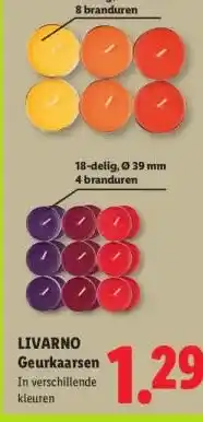 Lidl LIVARNO Geurkaarsen aanbieding