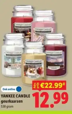 Lidl YANKEE CANDLE geurkaarsen aanbieding