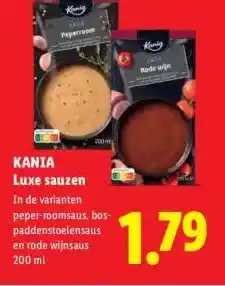 Lidl KANIA Luxe sauzen aanbieding