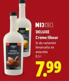 Lidl DELUXE Creme likeur aanbieding
