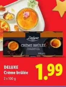 Lidl DELUXE Crème brûlée aanbieding