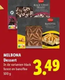 Lidl MILBONA Dessert aanbieding