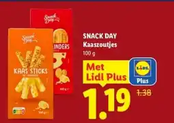 Lidl SNACK DAY Kaaszoutjes aanbieding