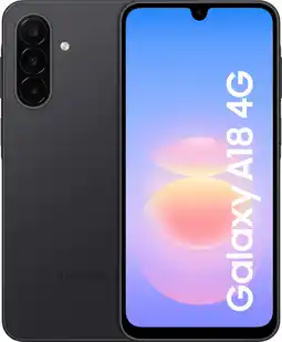 Coolblue Samsung Galaxy A18 128GB Zwart 4G aanbieding