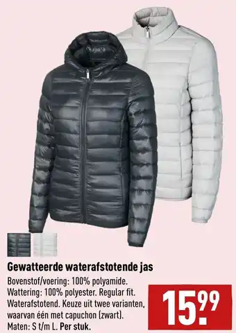 ALDI Gewatteerde waterafstotende jas aanbieding