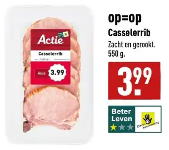 ALDI Casselerrib 550g aanbieding