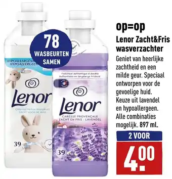 ALDI Lenor Zacht&Fris wasverzachter aanbieding