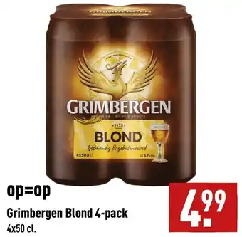 ALDI Grimbergen Blond 4-pack aanbieding