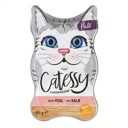 Zooplus 36x85g Patéschaaltjes met Kalfsvlees Catessy Kattenvoer aanbieding