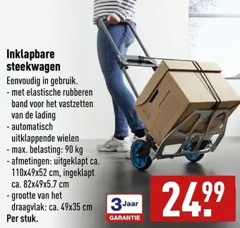 ALDI Inklapbare steekwagen aanbieding