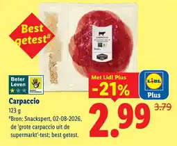 Lidl Carpaccio aanbieding