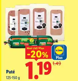 Lidl Paté aanbieding