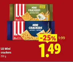 Lidl LU Mini crackers aanbieding