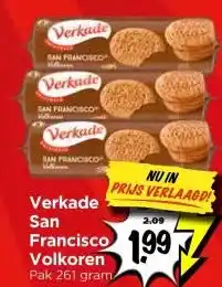 Vomar Voordeelmarkt Verkade San Francisco Volkoren aanbieding