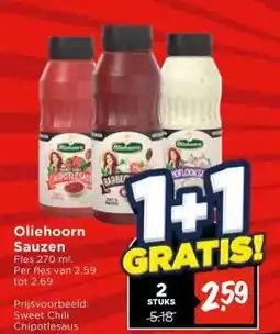 Vomar Voordeelmarkt Oliehoorn Sauzen aanbieding