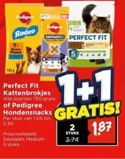Vomar Voordeelmarkt Perfect Fit Kattenbrokjes aanbieding