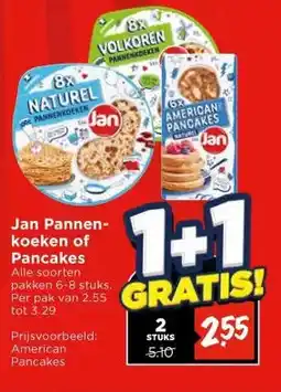 Vomar Voordeelmarkt Jan Pannen- koeken of Pancakes aanbieding