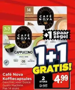 Vomar Voordeelmarkt Café Nova Koffiecapsules aanbieding