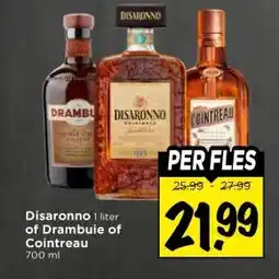 Vomar Voordeelmarkt Disaronno of Drambuie of Cointreau aanbieding