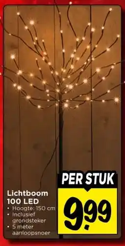 Vomar Voordeelmarkt Lichtboom 100 LED aanbieding