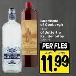 Vomar Voordeelmarkt Boomsma of Coebergh of Juttertje Kruidenbitter aanbieding