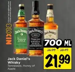 Vomar Voordeelmarkt Jack Daniel's Whisky aanbieding