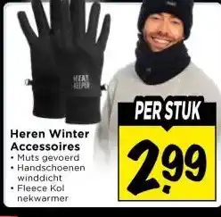 Vomar Voordeelmarkt Heren Winter Accessoires Muts aanbieding