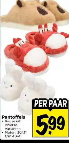 Vomar Voordeelmarkt Pantoffels aanbieding