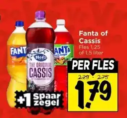 Vomar Voordeelmarkt Fanta of Cassis aanbieding