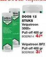 De Boer Drachten Doos 12 stuks vetpatroon 3000+ pull-off 400 gr of vetpatroon dF2 pull-off 400 gr aanbieding