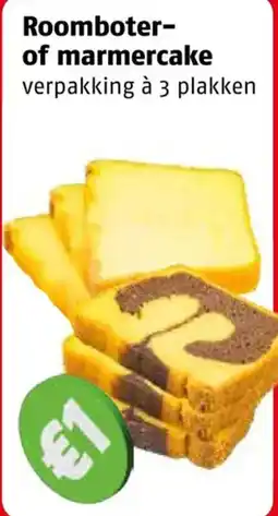 Poiesz Roomboter- of marmercake aanbieding