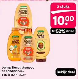 Etos Garnier Loving Blends shampoo en conditioners aanbieding