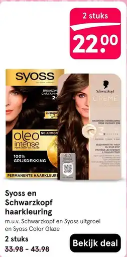 Etos Syoss en Schwarzkopf haarkleuring aanbieding
