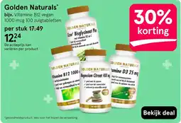 Etos Golden Naturals Vitamine B12 vegan 1000 mcg 100 zuigtabletten aanbieding