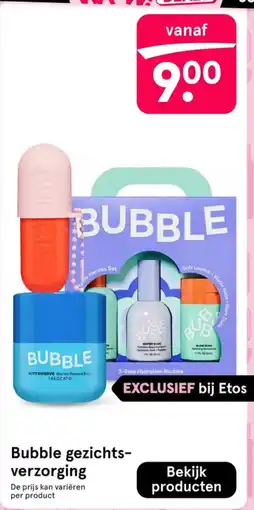 Etos Bubble gezichtsverzorging aanbieding