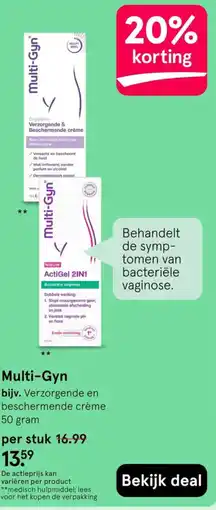 Etos Multi-Gyn Verzorgende en beschermende crème aanbieding