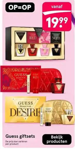 Etos Guess giftsets aanbieding