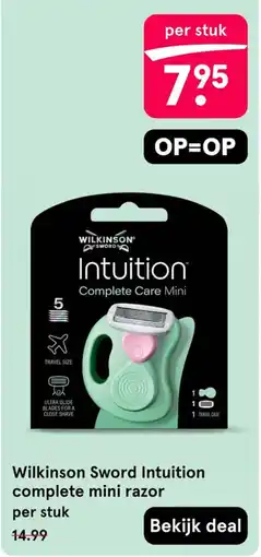 Etos wilkinson sword intuition complete mini razor aanbieding