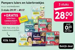 Etos Pampers luiers en luierbroekjes aanbieding