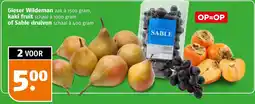 Poiesz Gieser Wildeman, kaki fruit of Sable druiven aanbieding
