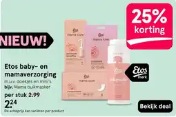 Etos Etos baby- en mamavervzorging aanbieding