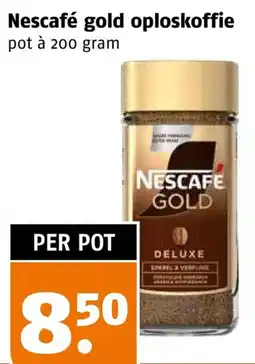Poiesz Nescafé gold oploskoffie aanbieding