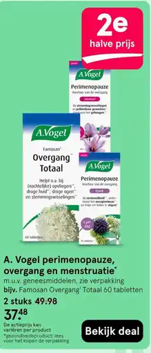 Etos A.Vogel perimenopauze, overgang en menstruatie aanbieding